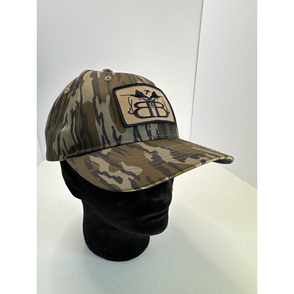 Richardson Style 843 Mens BB Logo Camo Hat Tiger Stripe Adjustable Baseball Cap